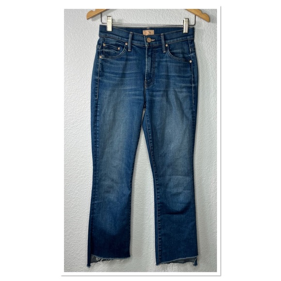 Mother Insider Crop Step Fray Blue Moon Jeans Sz 25 - Picture 1 of 9